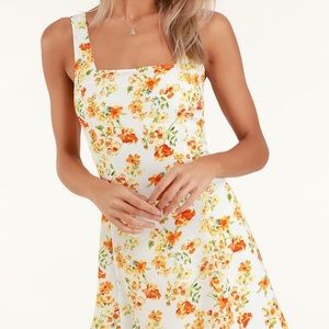 Lulus Day Date Tie-Back Dress